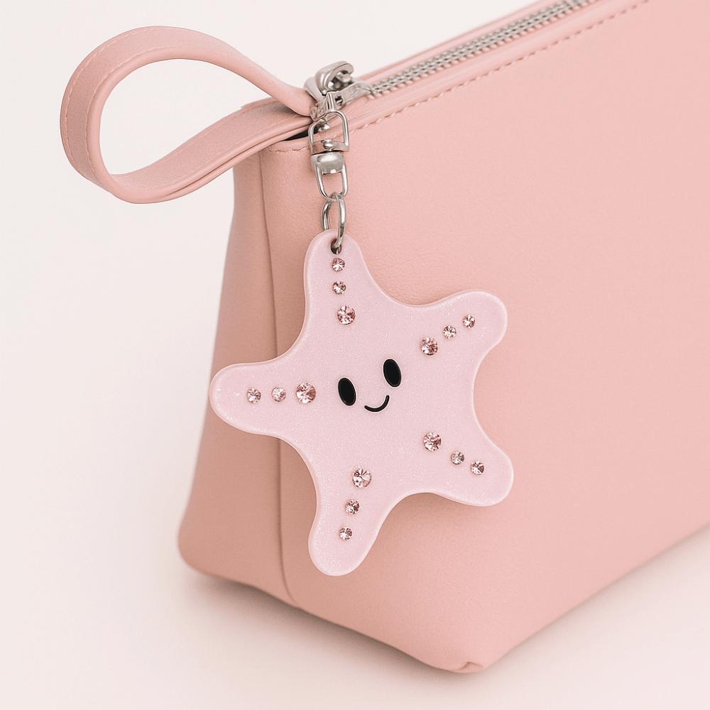 Keyring Mirror Pendant Whale Animals Bag Pendant Creative Acrylic Keychain  Unisex