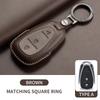 Leather Car Key Case Cover Holder Keychain Shell for Chevrolet 2017 2018 2019 Malibu Camaro Cruze Traverse Sonic Volt Equinox