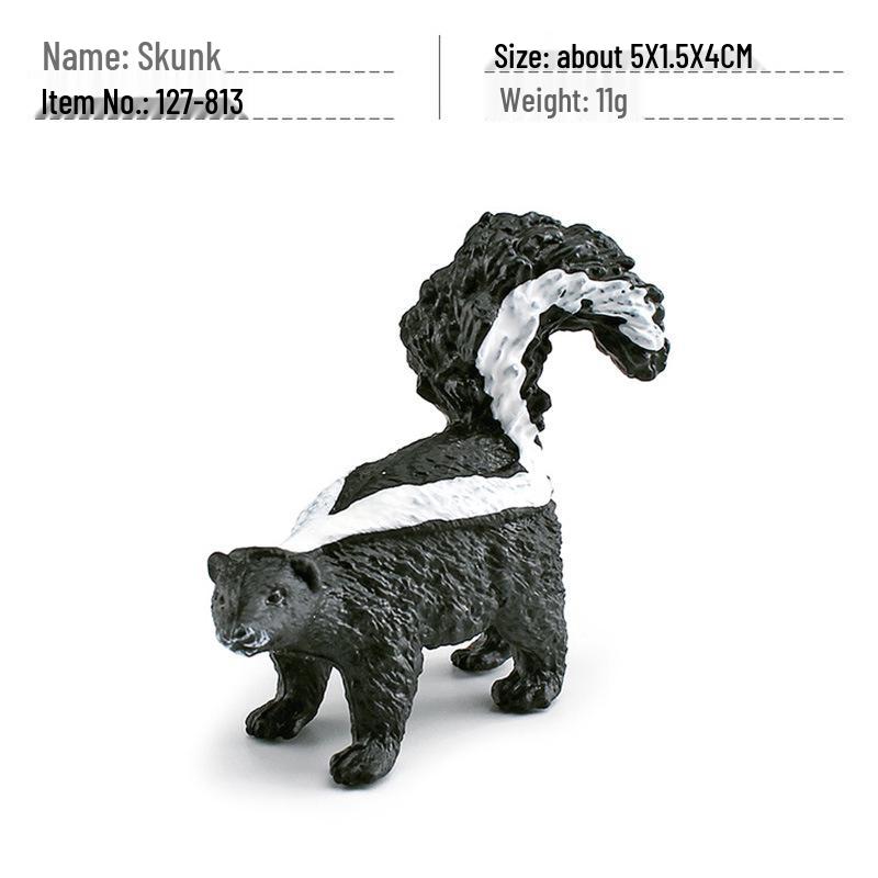 Wildlife Animal Simulation Model Ornaments: Lynx, Moose, Brown Bear, Red Deer, Bison, Raccoon, Antelope, Black Bear, Squirrel, Eagle