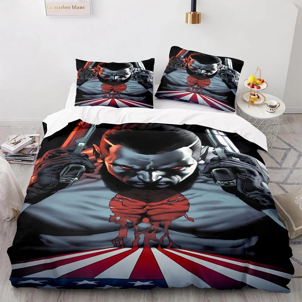BloodShot Bedding Set Blood Warrior Duvet Cover Bedroom Comforter Covers Single Twin King Size Quilt Cover Home Textile Tool