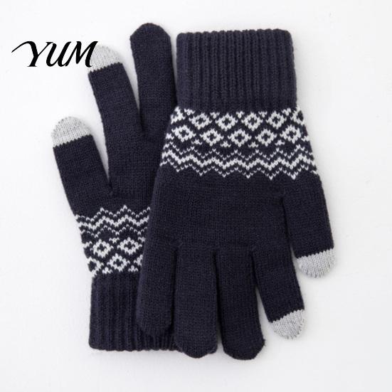 Thickened Wool Blend Gloves for Daily Commuting Thermal Knit Gloves, Velvet Lining And Elastic Ribbed Cuffs Winter Essential Cold Climate Warm