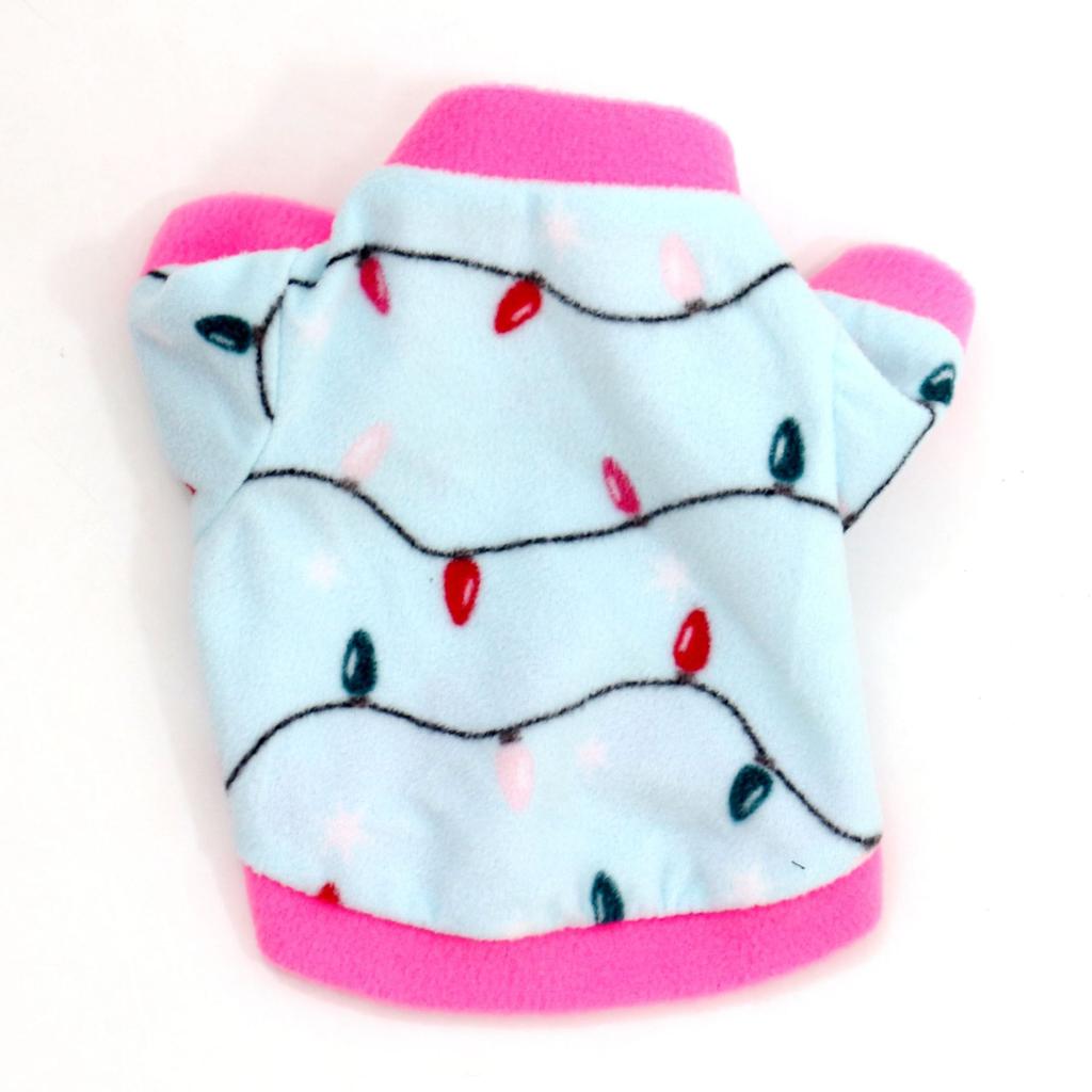 Autumn and Winter Classic Christmas, Dog and Kitten Fleece Jacket, Multi-color Selection