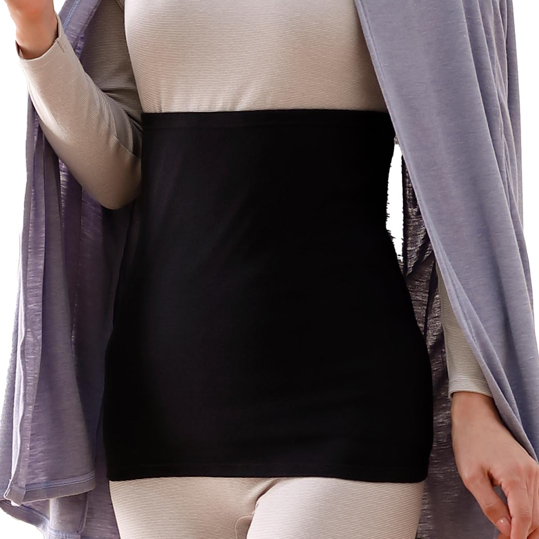 

BS Fine Stone Премиум Пояс Более Эластичный и Теплый для Мягкого Согрева Живота и Просто Носите Его и Измените То, Как Вы Просыпаетесь в Сделано чёрный