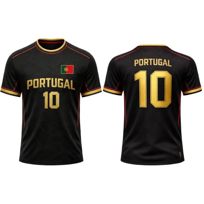 2026 New Portugal Flag Print Jersey Men's Breathable Quick-Drying Sportswear Summer T-Shirt