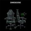 Chaise de Jeu Razer Iskur V2 - Cuir synthétique de qualité EPU - Support Lombaire Adaptatif - Accoudoirs 4D