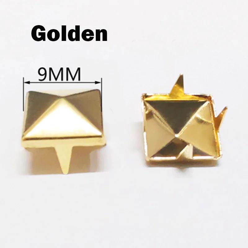 20/30/50Pcs 4~15mm Metal 4 Claw Rivets Square/Round Spike Studs Pyramid Rivets for Clothes Shoes Bags Belt Punk DIY Leathercraft
