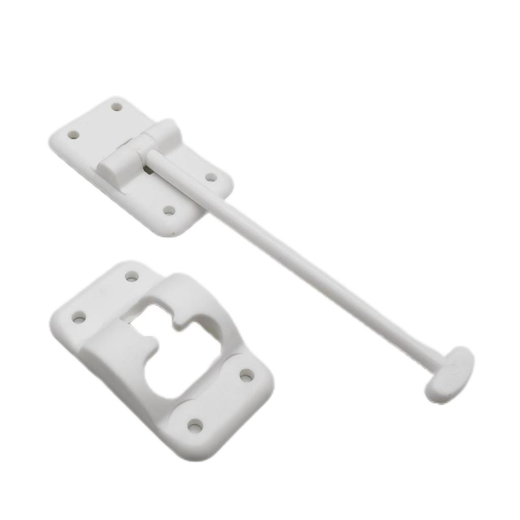 Three-Rod Plastic Door Bolt with 8 Screws for RVs & Outdoors
