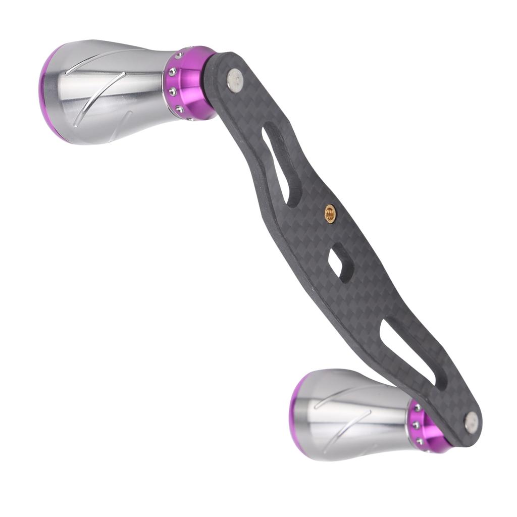 95MM Spinning Reel Rocking Handle Grip Left Right Fishing Wheel Knob ReplacementGun Purple