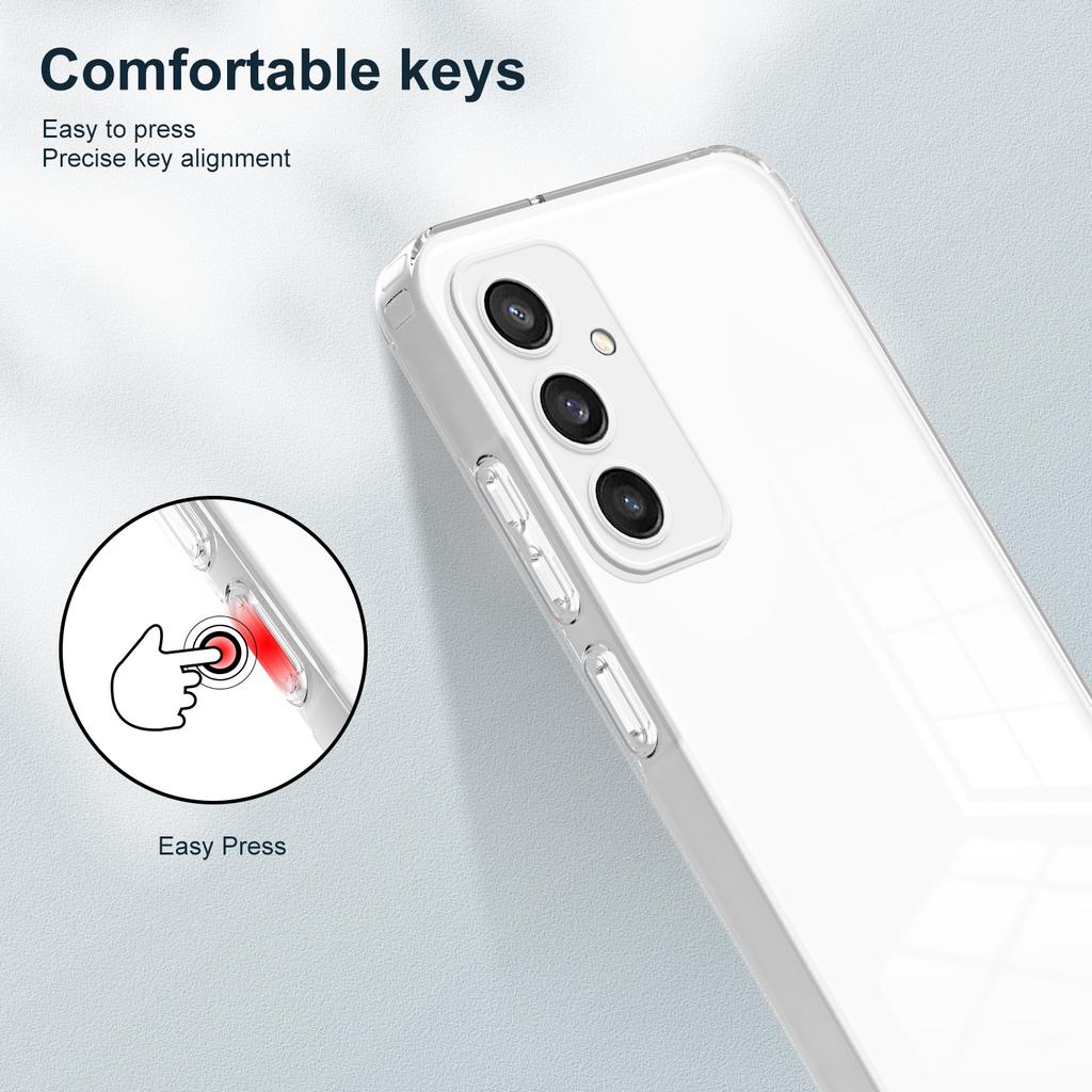 For Samsung Galaxy S24+ Case Colorful Frame Transparent Phone Cover