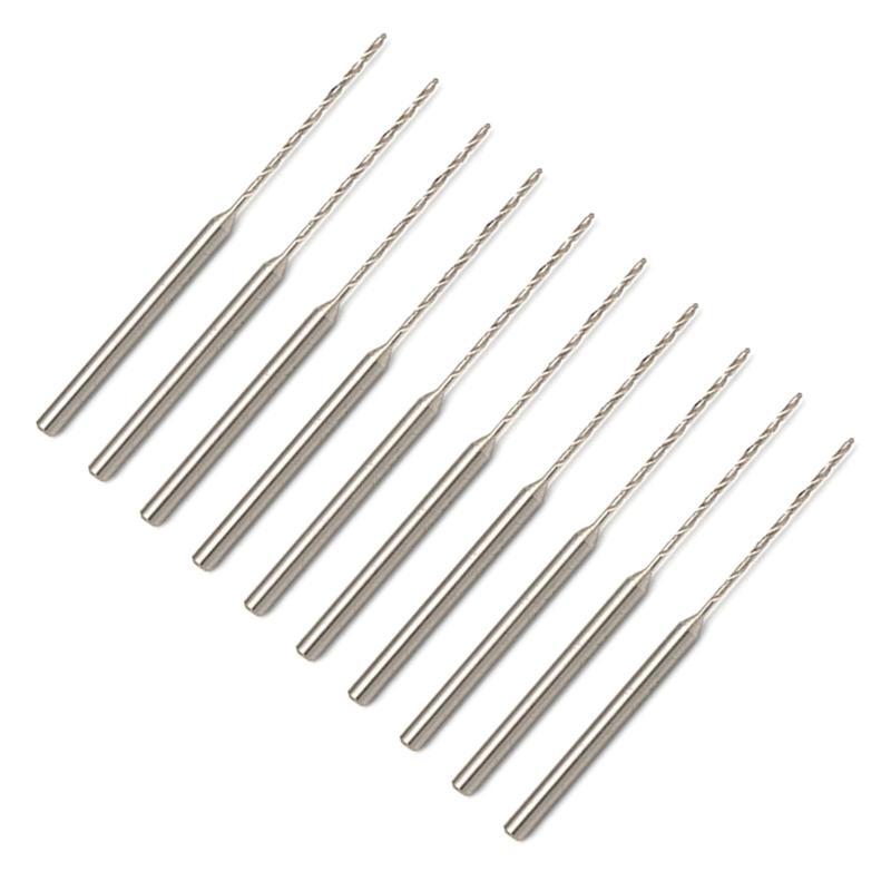 652F Multipurpose 10 Pieces 2.35mm Shank Mini Twist Drill Bits Set for Home Repair and Craft Enthusiasts Engraving Drill Bits