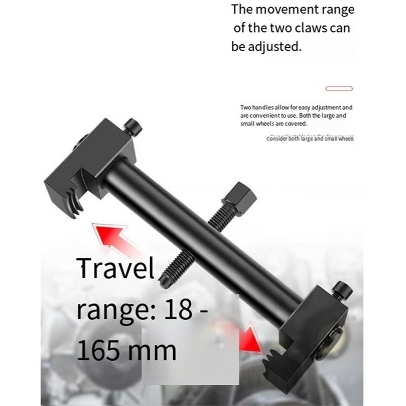 ABLZ-Ribbed Drive Pulley Puller Crankshaft Remover Car Adjustable Steering Wheel Disassembly Universal Repair Tool Set