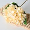 Artificial Hydrangea Single Stem with Leaves - Fake Flower for Wedding, Home, and Photography Decor