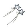 1 Pair Handmade Hairpin Sparkling Fringes Hair Clip Stylish Hair Accessory Star Hair Barrette Perfect Gift for Girls
