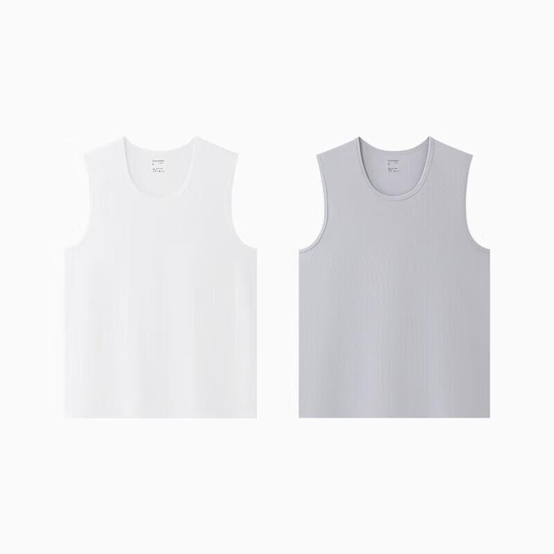 PurCotton Men's Antibacterial Base Layer Tank Top 2-Pack