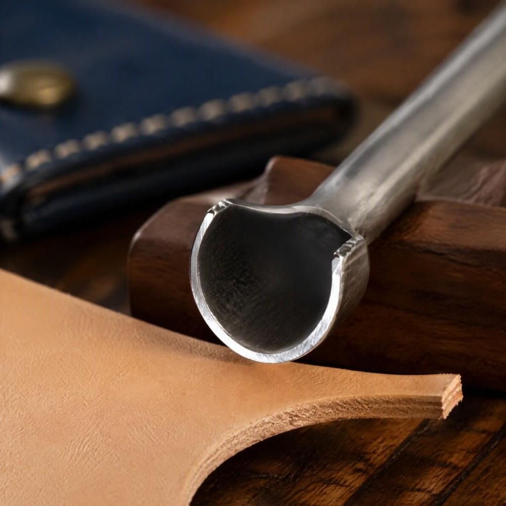 20mm Size Leather Punch Tool Strap End Design Half Round Punch Strap End Cutter  For Wallet Making