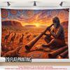 A 2D Flat Polyester Decorative Banner Featuring Australian Aboriginal styleXY