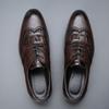 Exported plus-size Brock custom leather shoes for men, spring/autumn casual British and European American formal men's shoes