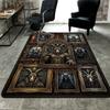 Goat Worship Collage Pattern Rug Floor Mat for Living Room or Bedroom Soft and Comfortable Carpet a Gift for Birthday and Holiday.