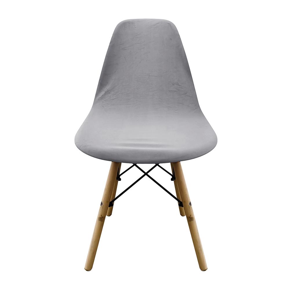 

New Dining Room Bar Office Party Banquet Velvet Short Back Chair Cover Stretch Slipcovers Elastic Seat Shell Chair Covers 1PC
