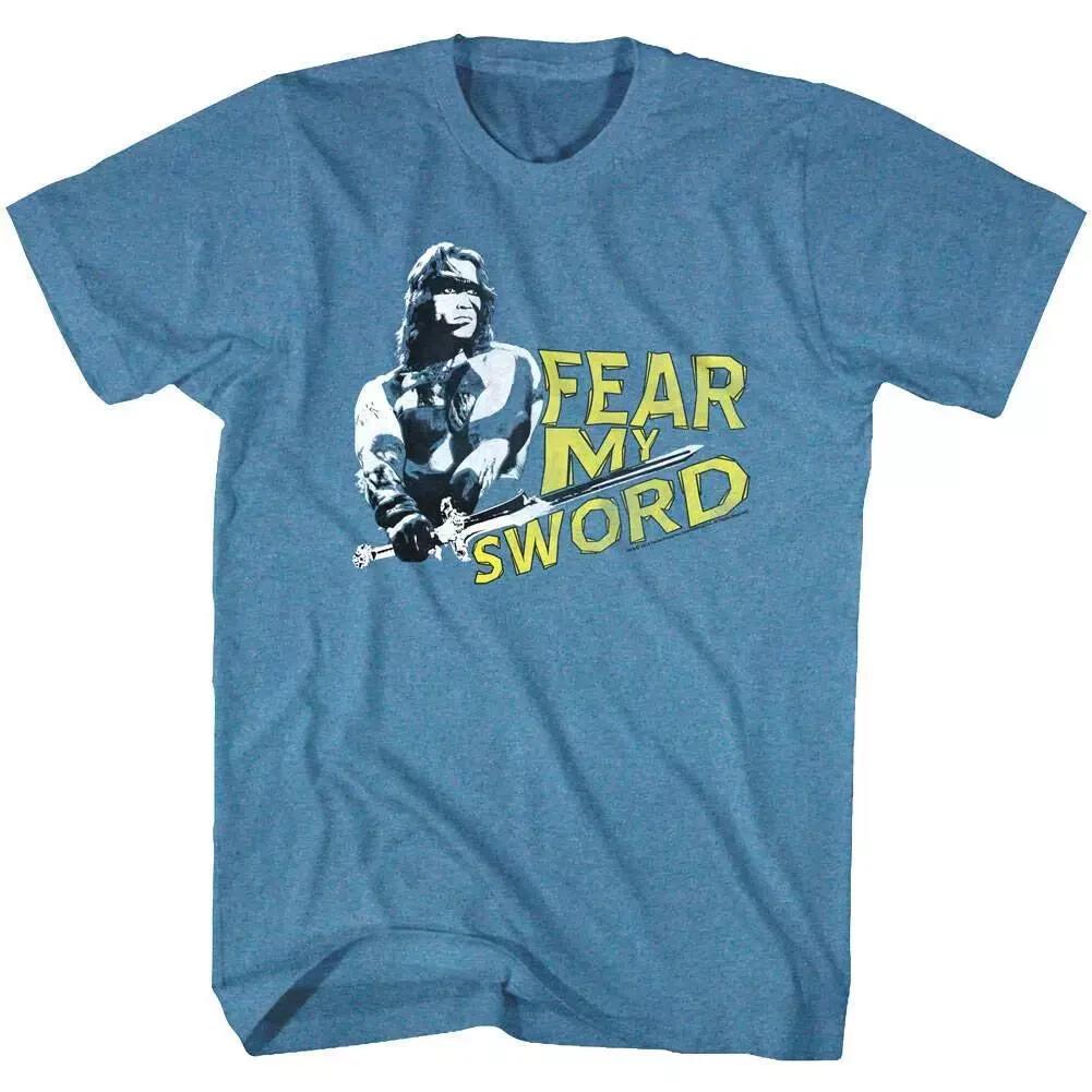 Conan the Barbarian Fear My Sword Men T Shirt XXXL