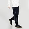 Kappa Retro Sports Side Stripe Long Pants With Letter Men bottoms Dark-Night-Blue Black K0D72AK04