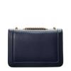 Salvatore Ferragamo Ferragamo Vara Bow Front Flap Leather Shoulder Bag Blue