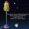 Space Rocket Sprinkler Children's Rotating Flying Water Toy Outdoor Water Pressure Lift Off Sprinkler