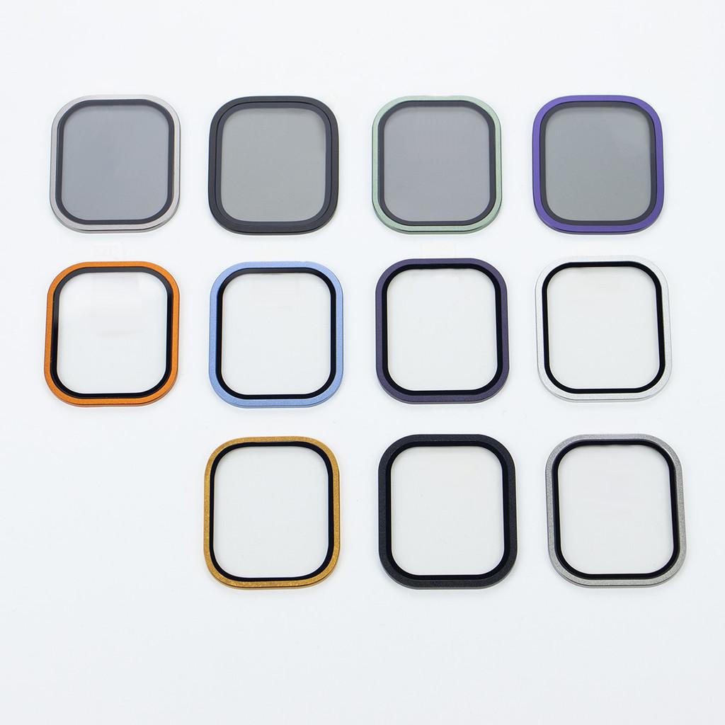 Gehärtetes Glas HD Vollfolie Metall Kratzfester Bumper Displayschutz kompatibel Für Apple Watch Ultra 3 2 49mm