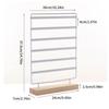 Durable Jewelry Holder Stand Earring Rack with 6 Levels and 120 Slots 6 Layers Earrings Display Stand Jewelry Organizer