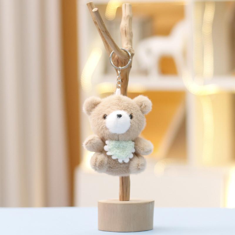 

Plush Bear Keychain With Soft Pp Cotton Filling For Girls Gift And Bag Decor