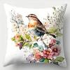 Flowers, Butterflies, Birds Throw Pillow Covers With Digital Printing Of Short Plush Fabric Car-Shaped Sofa Cushion Home Decor