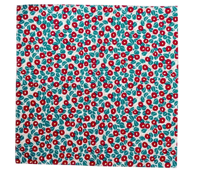 Kyosuke Small Furoshiki Lunch Box Machine Japanese Yumeji Takehisa Japanese-Made Cloth, 50x50cm, 100% Cotton, Washable, Pattern, Camellia,