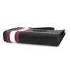 Bally Classic Red And White Striped Business Zipper Faux Leather Clutch Men Clutch Black SKID-OF-06