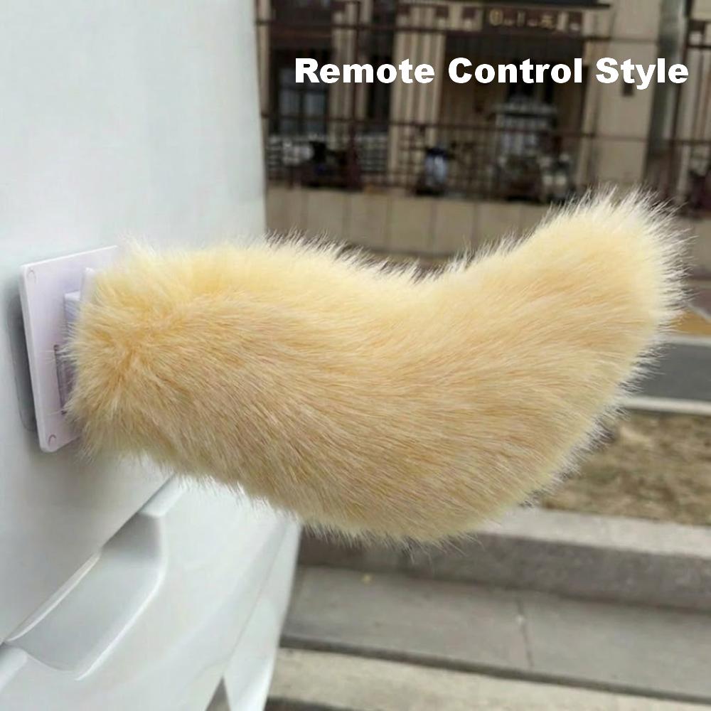 Fluffy Car Wagging Moving Tail Rechargeable Motorcycle Tail Ornament All Vehicles