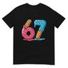 Six Seven Ice Cream Drip Cool Meme 67 Funny Number T-Shirt