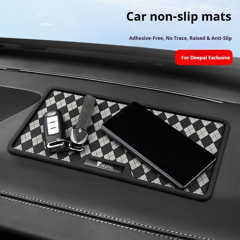 For Changan Deepal Series Car Anti-Slip Mat Car Dashboard Stripe Ornament Silica Gel Mat Auto Interior Non-Slip Phone Sunglasses