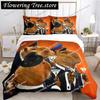 Funny Capybara Anime Duvet Cover Kawaii Animals Bedding Set Soft Quilt Cover Full Size For Boy Teens Bedroom Decoration