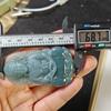 Guanyin Bodhisattva Jade Pendant Amulet - Carved Natural Jade, Unisex, Grade A