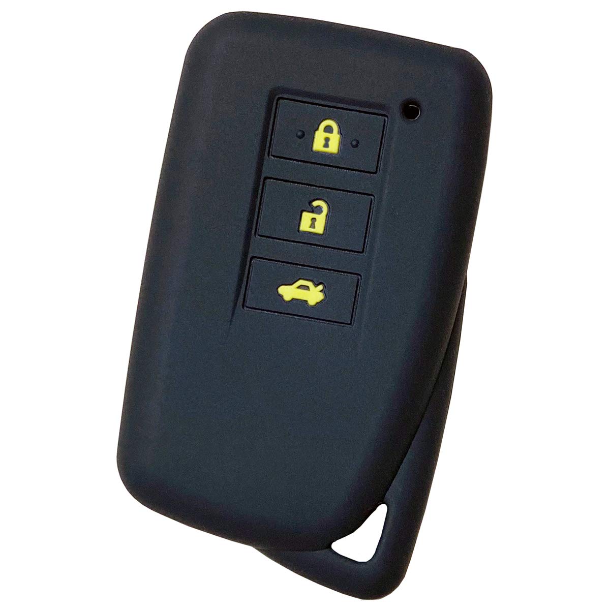 [IKT] Smart key silicone cover for Lexus cars 2 buttons жёлтый