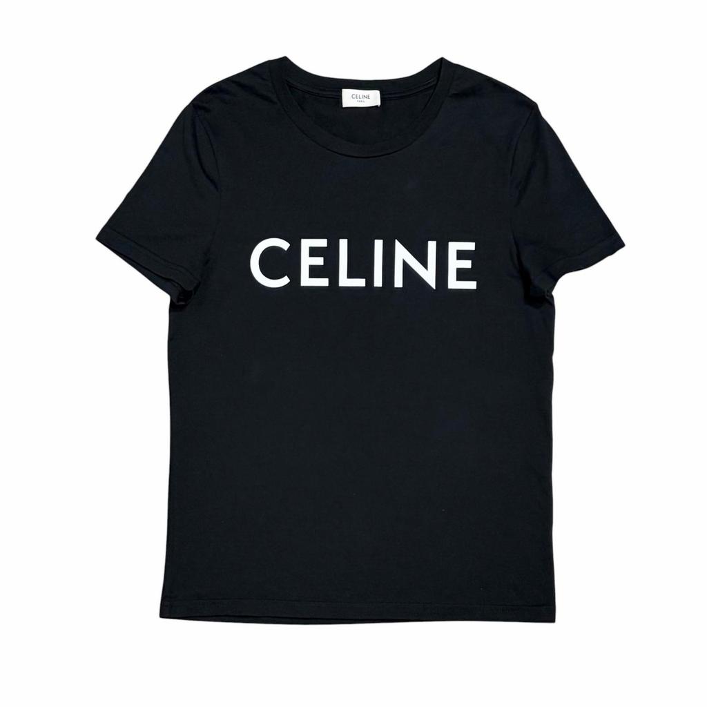 Celine T-Shirt Nera Donna Taglia S Modello 2X314916G