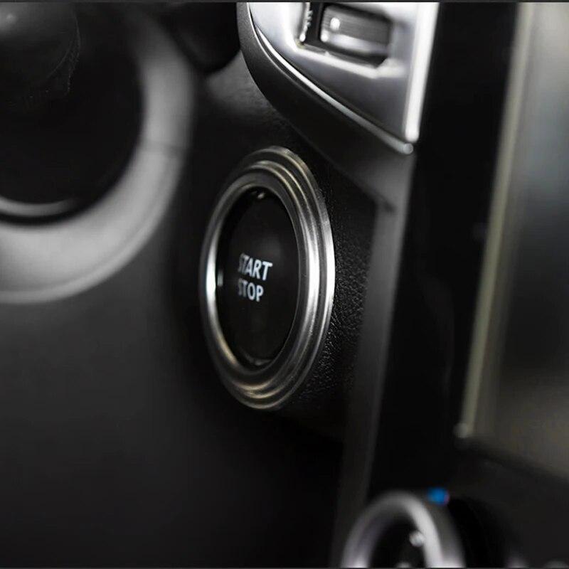 for Renault Koleos for Samsung QM6 2017- Car Ignition Key Decorative Ring Key Switch Coil Sticker  Accessories