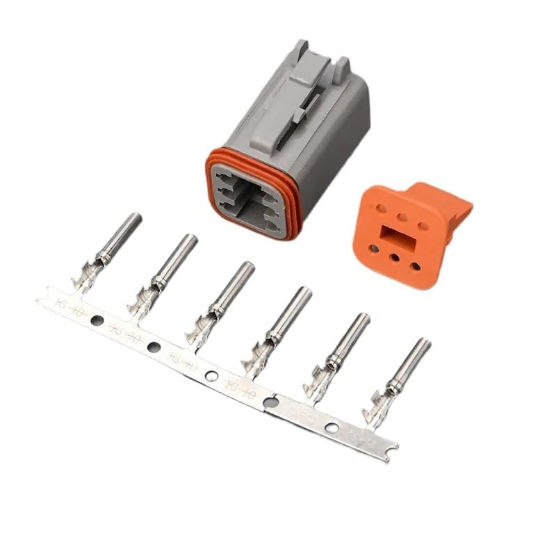 EAQKVX 5/10/100 Set Series Waterproof Connector D04-2P D06-2S Male Female Docking Harness Plug 2P