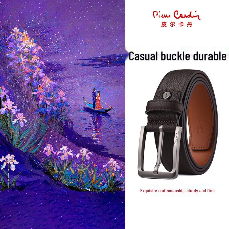 Pierre Cardin Men s Leather Pin Buckle Belt 115cm