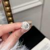 Elegante Anello Ovale in Pizzo Intrecciato Regolabile per Donna - Accessorio alla Moda, Versatile e Trendy per Dito Indice