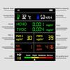 Air Quality Indoor PM10 HCHO TVOC CO2 CO Temperature and Humidity Detector with Backlit LCD Air Quality Tester for Home and Office Monitor, PM2.5