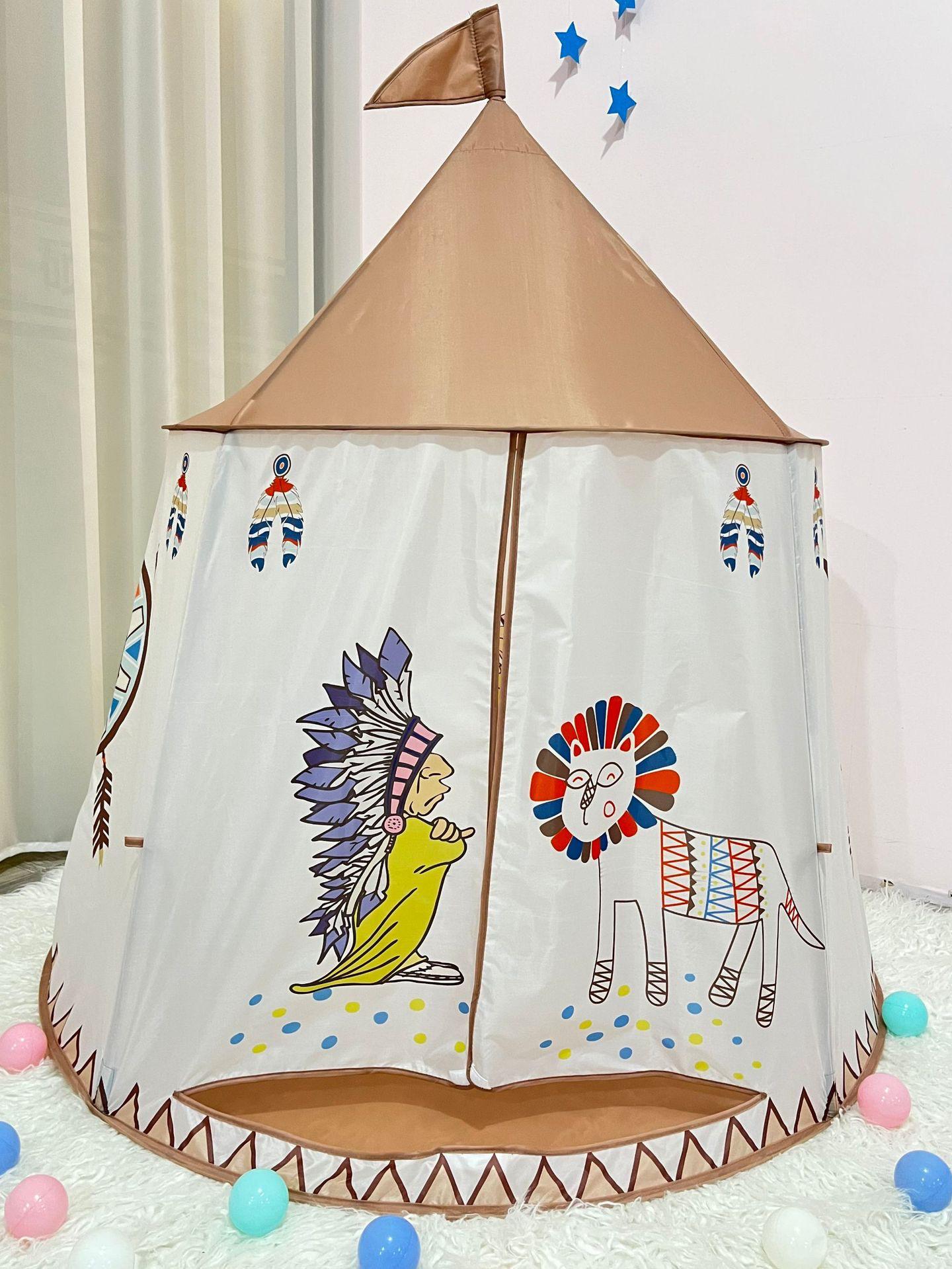 

Детская игровая палатка в стиле индийского замка для использования в помещении/на улице