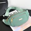 Waist Bags for Women Polyester Leisure Color Waist Bag Shoulder Crossbody Chest Bags Handbags All-Match Messenger Belt Bags