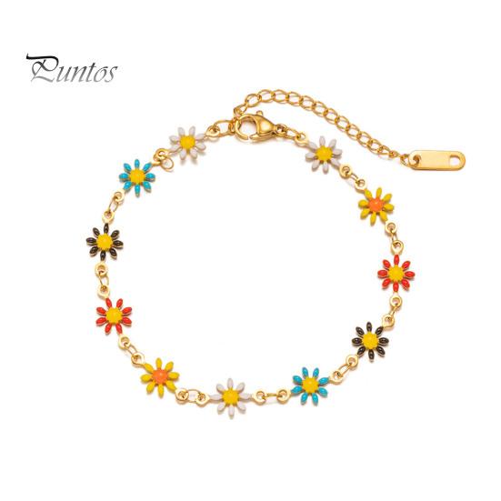 

Цветочное колье-чокер, женское богемное цветочное ожерелье, браслеты с цветами, лучший друг, ювелирный подарок для сестры, дочери, жены, подруги B