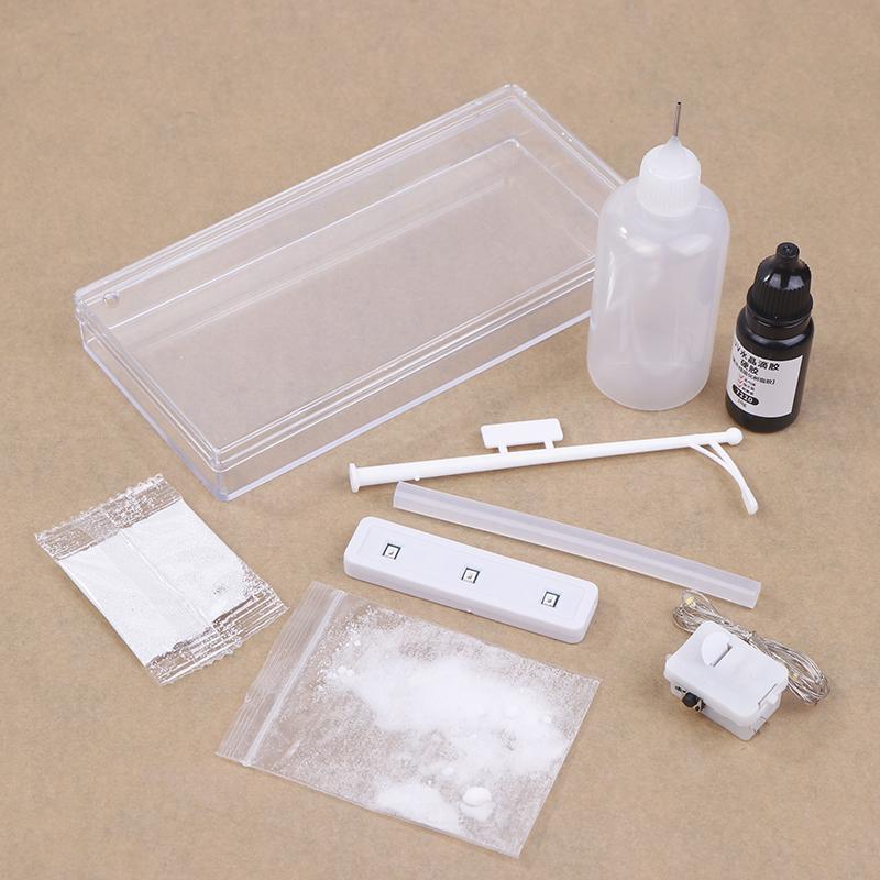 Simulace sněhu pouliční lampy Dětská vědecká hračka Stem Technologia Gadget Fyzikální sada Vzdělávací hračky pro děti Učební hračka