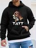 Cross Prayer Hand Print Unisex Baseball Stand-Up Collar Zipper Spring Trendy Brand Print Casual Sports Outdoor Unisex Hooded Long Sleeve Sweatshirt Un